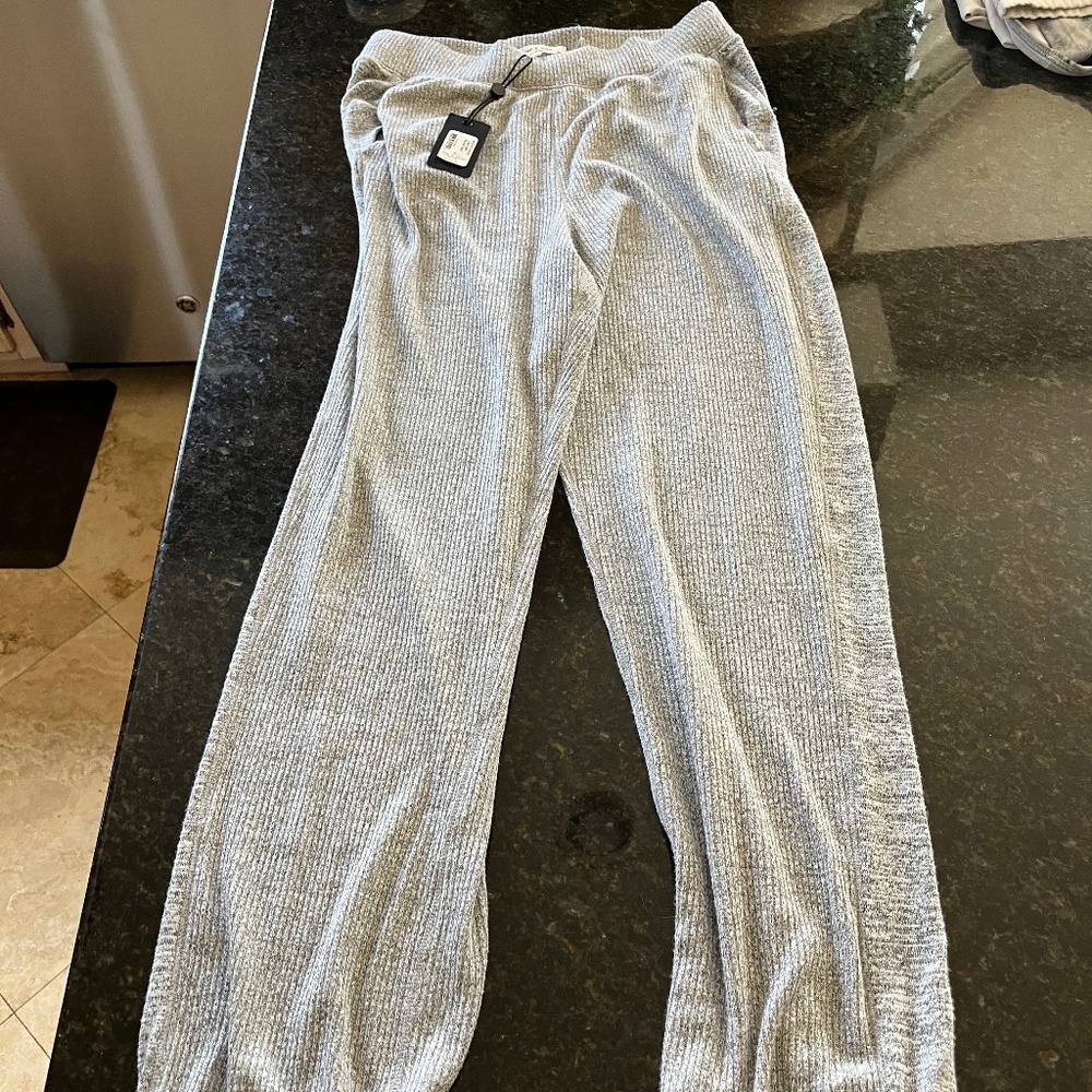The knit pant- light grey